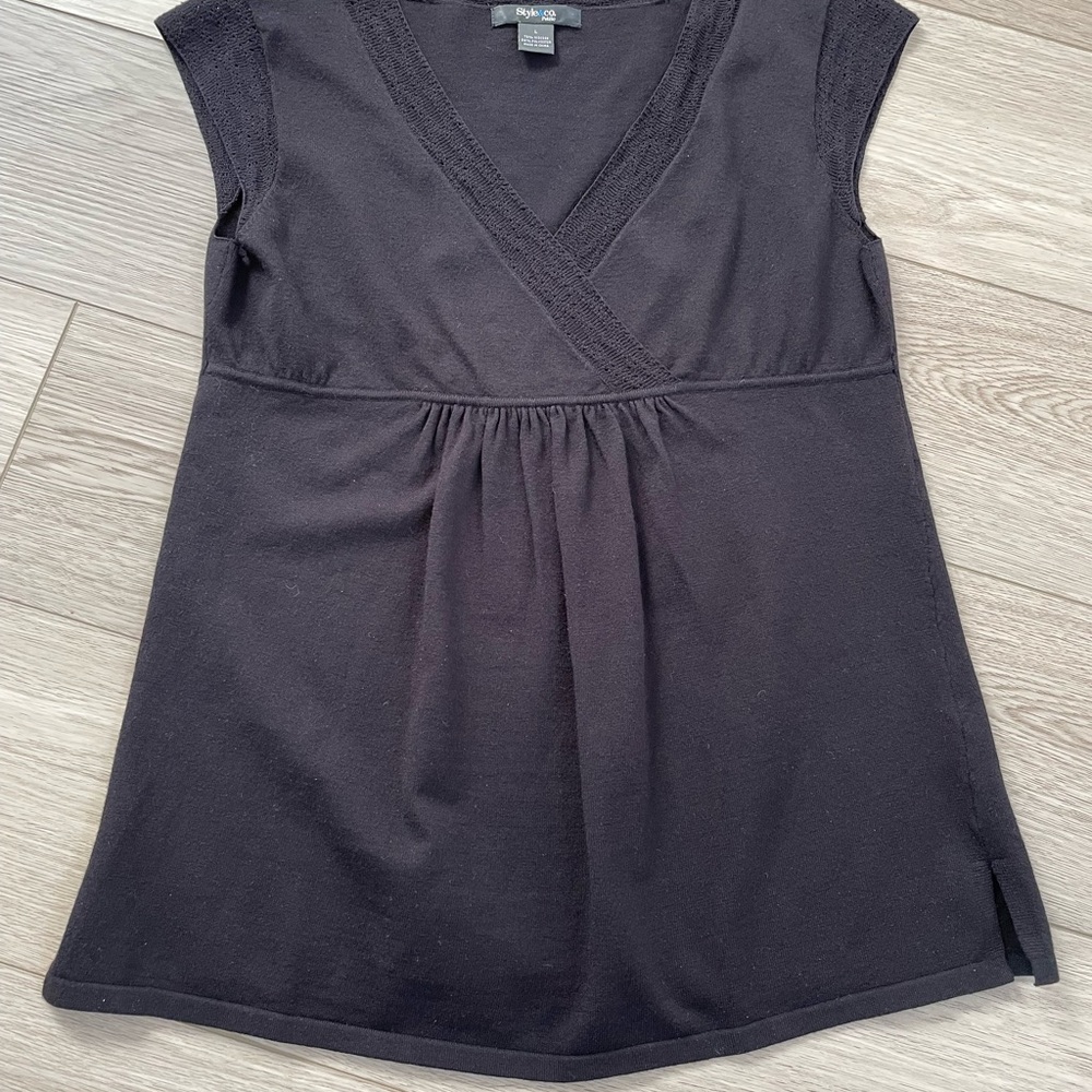 Style & Co Cap Sleeve Top